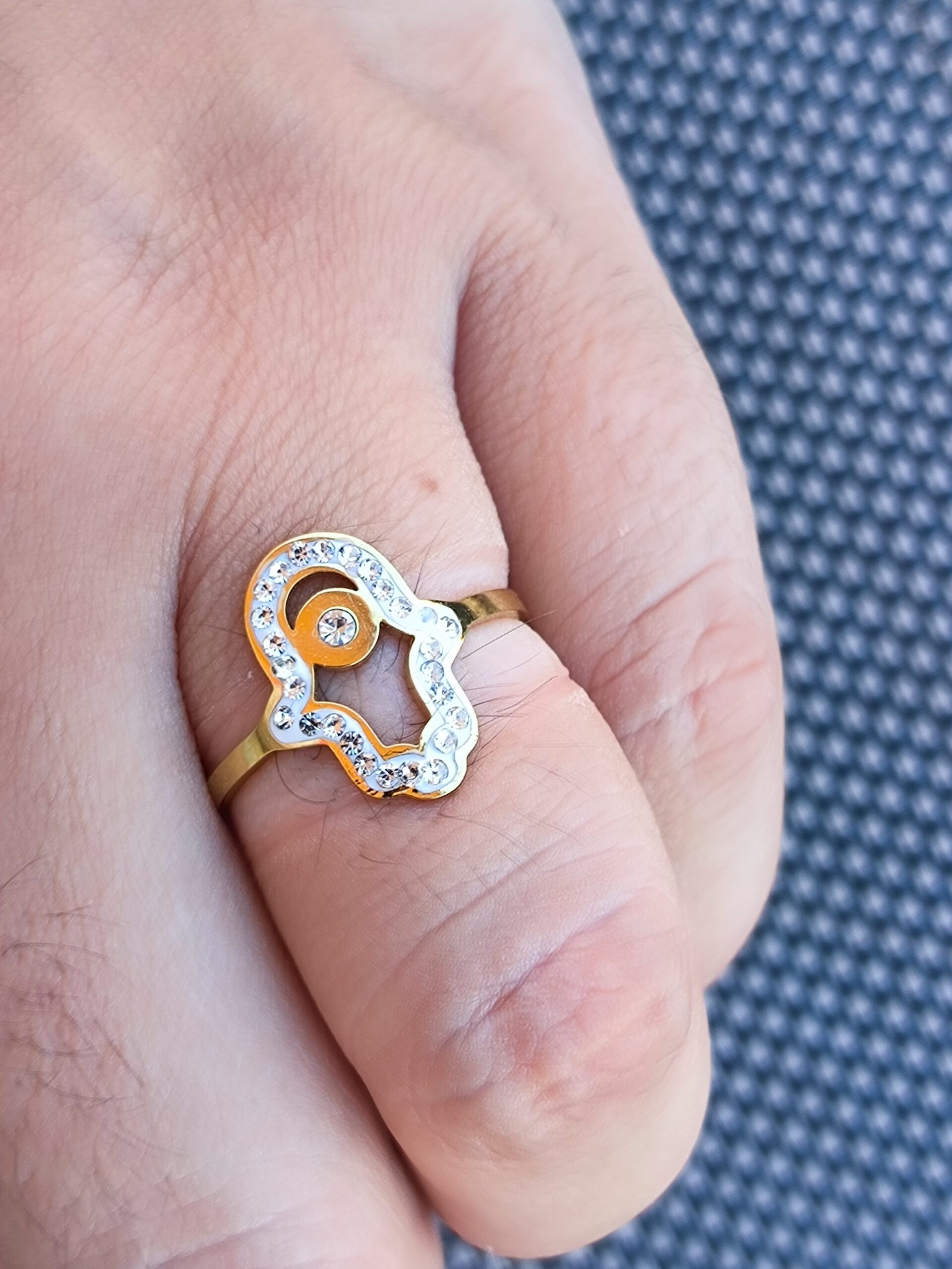 Bague main diam's Bague main diam's