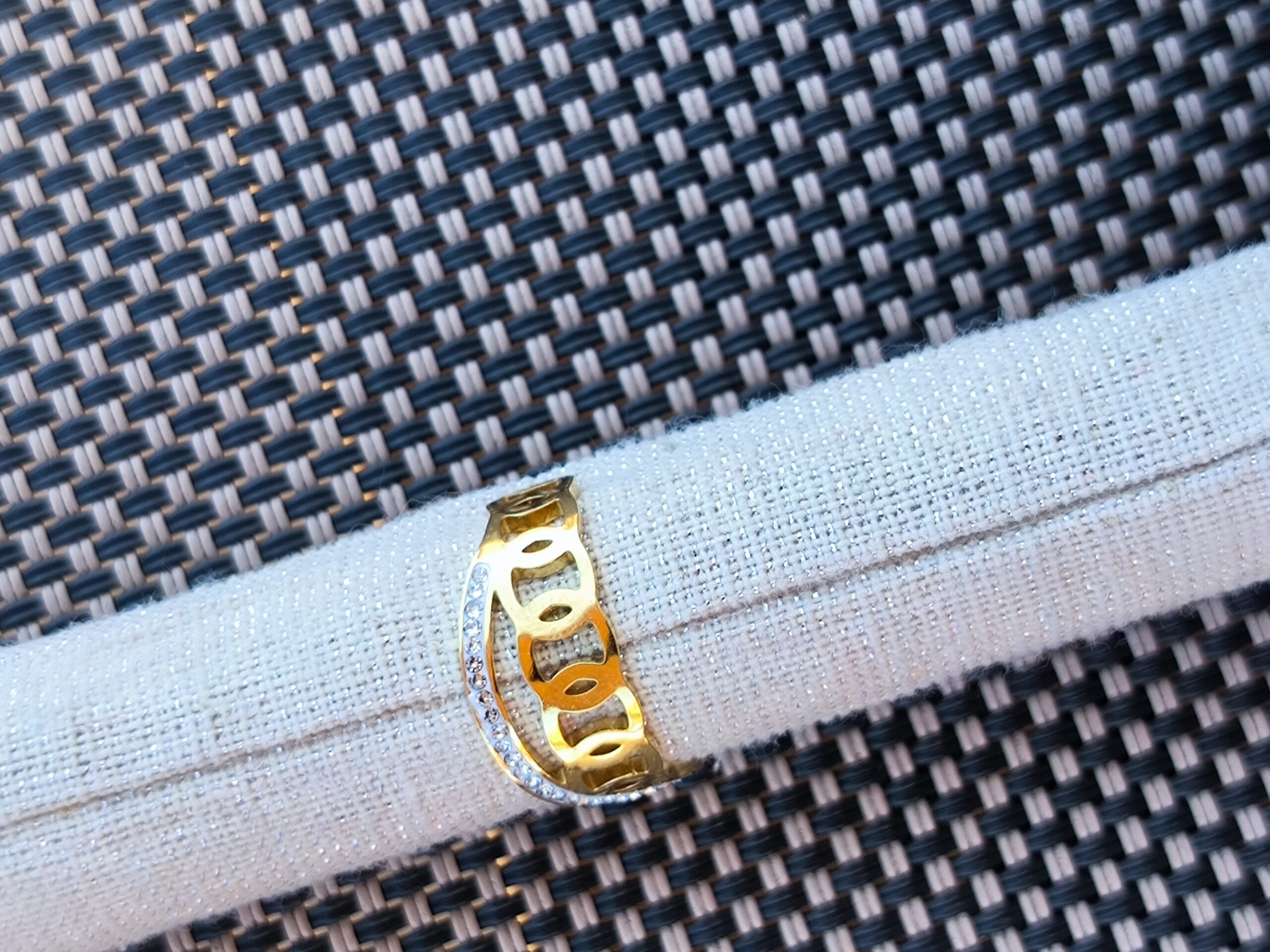 Bague petit maillon diam's Bague petit maillon diam's