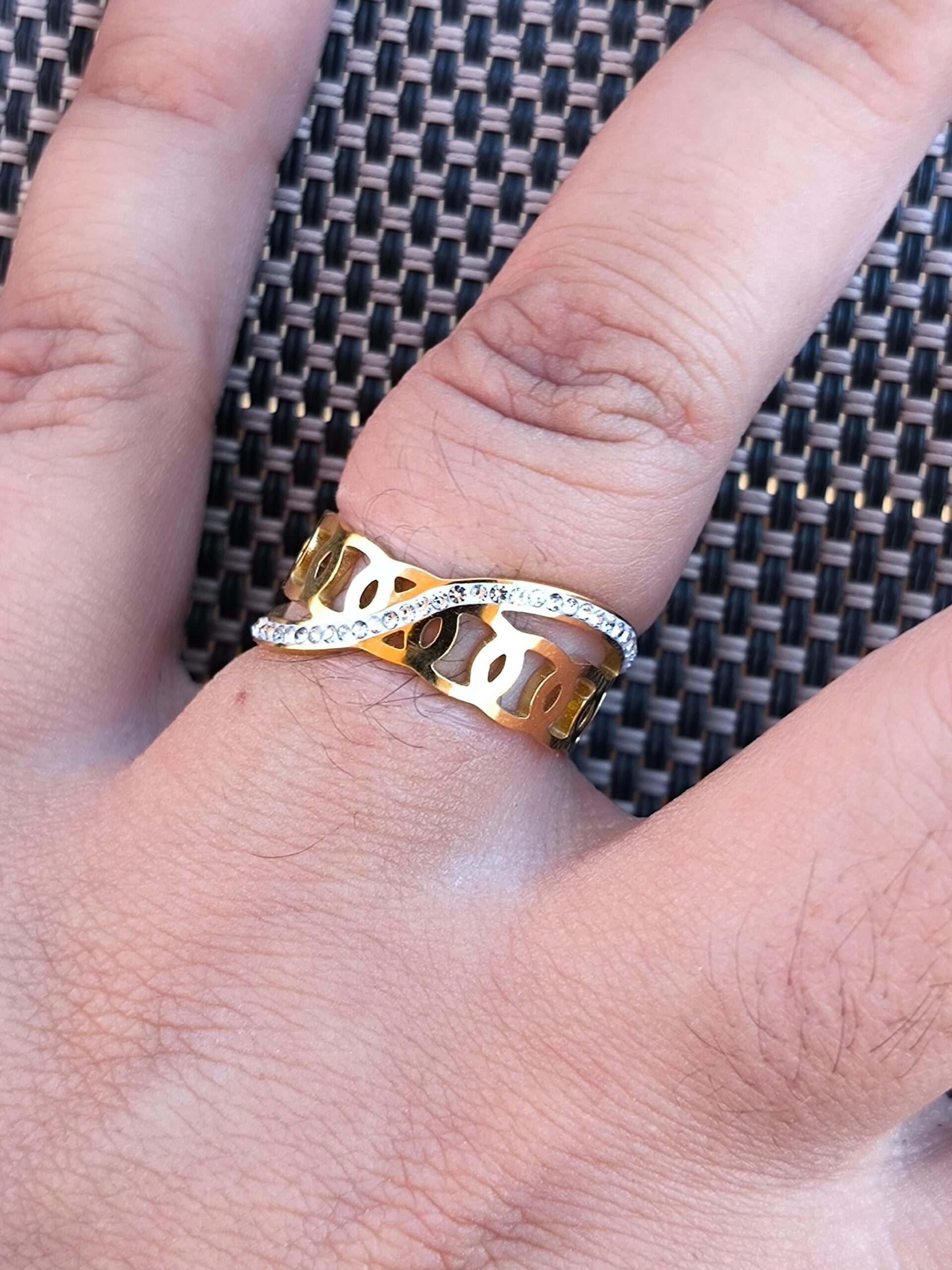 Bague petit maillon diam's Bague petit maillon diam's