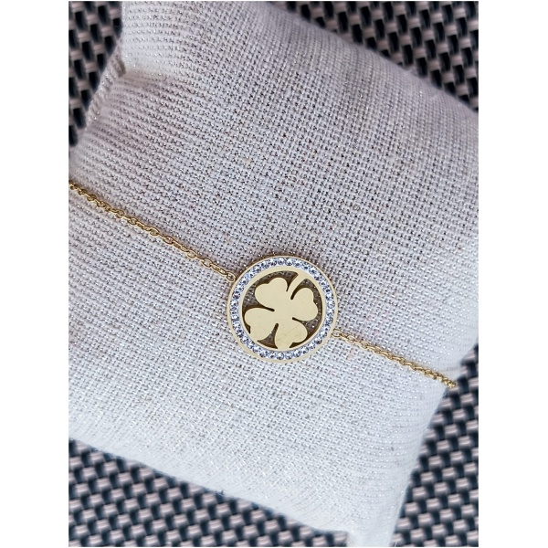Bracelet "Cercle de trèfle"