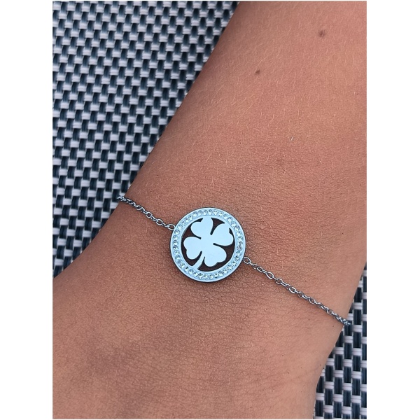 Bracelet "Cercle de trèfle"