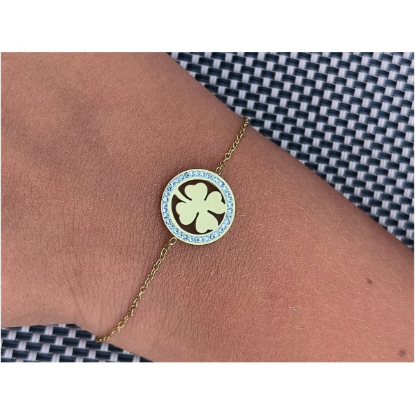 Bracelet "Cercle de trèfle"