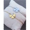 Bracelet "trèfle avec 1 feuille diamant"