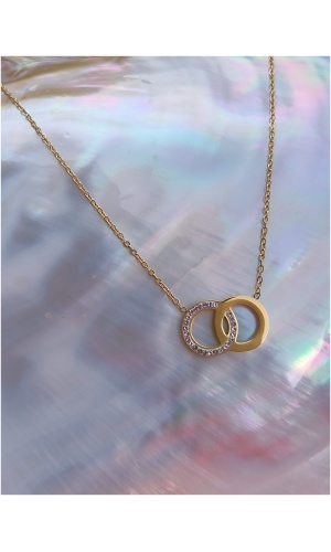 Collier double cercle