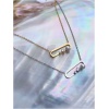Collier cylindre perle