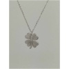 Collier trèfle trait petit diam's
