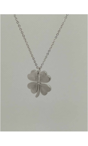 Collier trèfle trait petit diam's