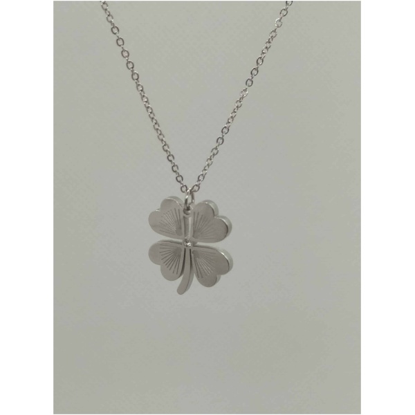 Collier trèfle trait petit diam's