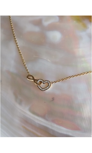 Collier coeur infini