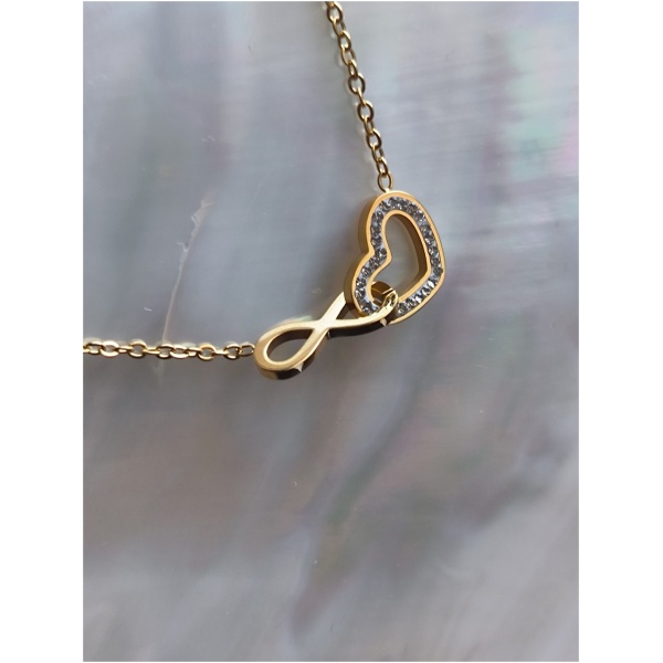 Collier coeur infini