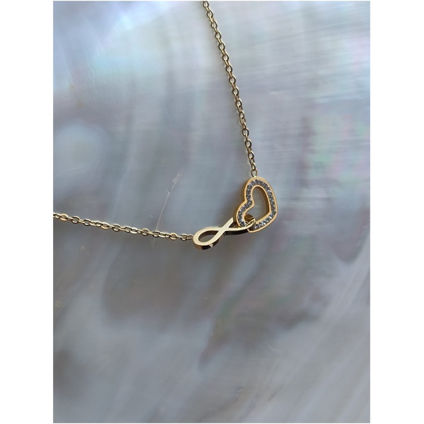 Collier coeur infini