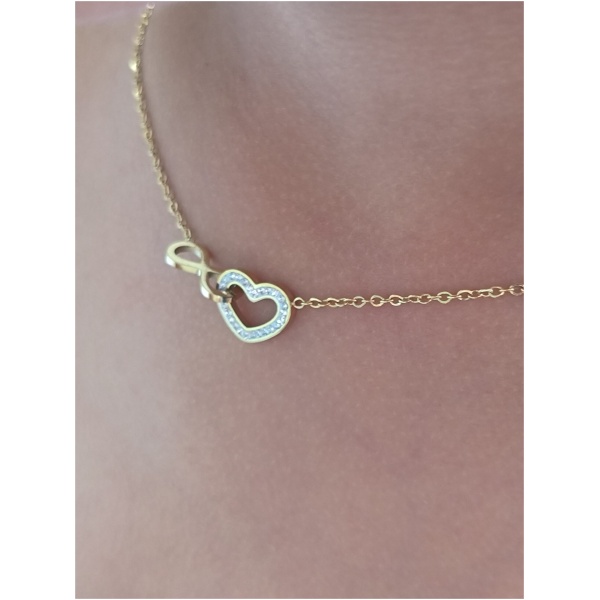 Collier coeur infini