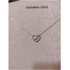 collier coeur trait diam's