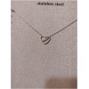 collier coeur trait diam's