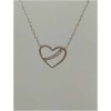 collier coeur trait diam's