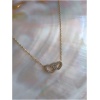 Collier double coeur diam's