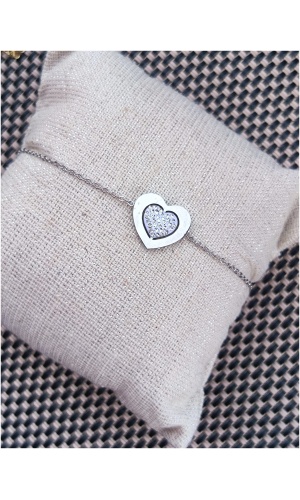 Bracelet coeur ptit diams
