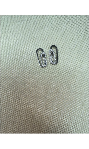 Boucle d'oreille "Double trombone"
