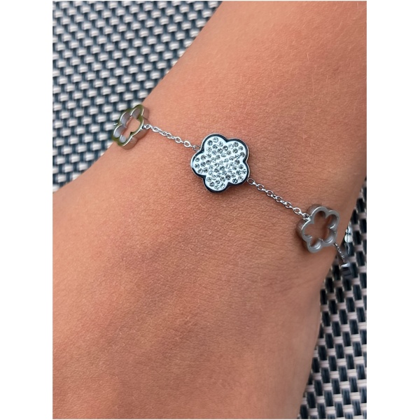 Bracelet fleurs diamant