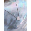Collier trèfle nacré diams