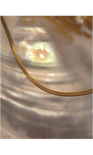 Collier chaine plate