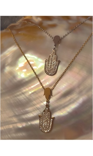 Collier main flamme