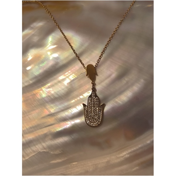 Collier main flamme