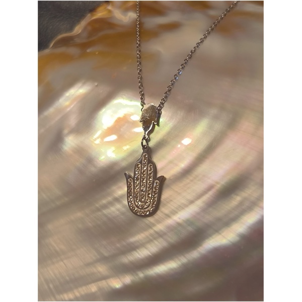Collier main flamme