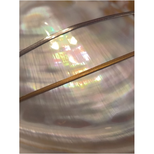 Bracelet chaine plate