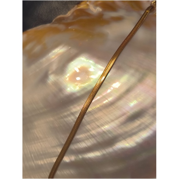 Bracelet chaine plate