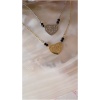 Collier coeur perle