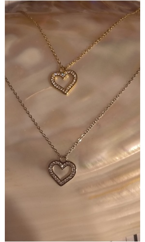 Collier coeur diam's