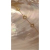 Bracelet trèfle martelé