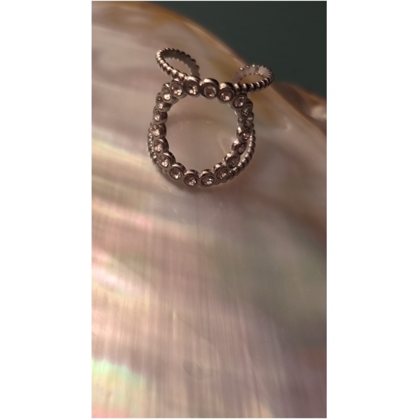 Bague cercle de diams