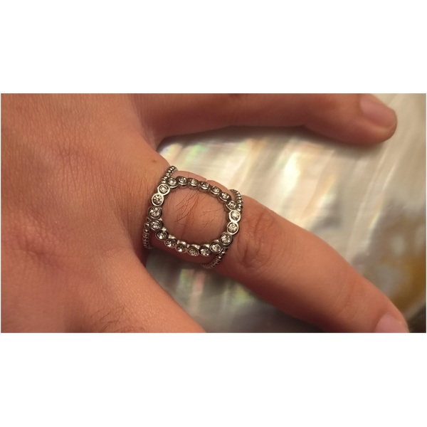 Bague cercle de diams