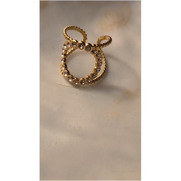 Bague cercle de diams