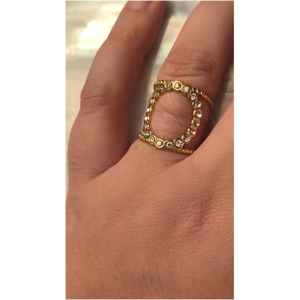 Bague cercle de diams