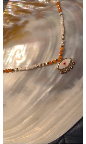 Collier oeil perle