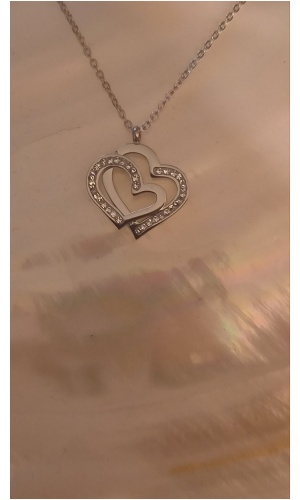 Collier coeur enlacés