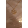 Collier double coeur