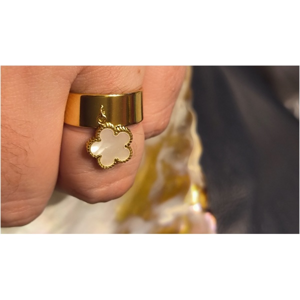 Bague breloque fleur