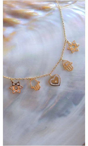 Collier multi main et maguen