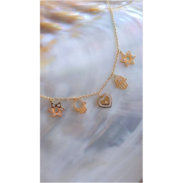 Collier multi main et maguen