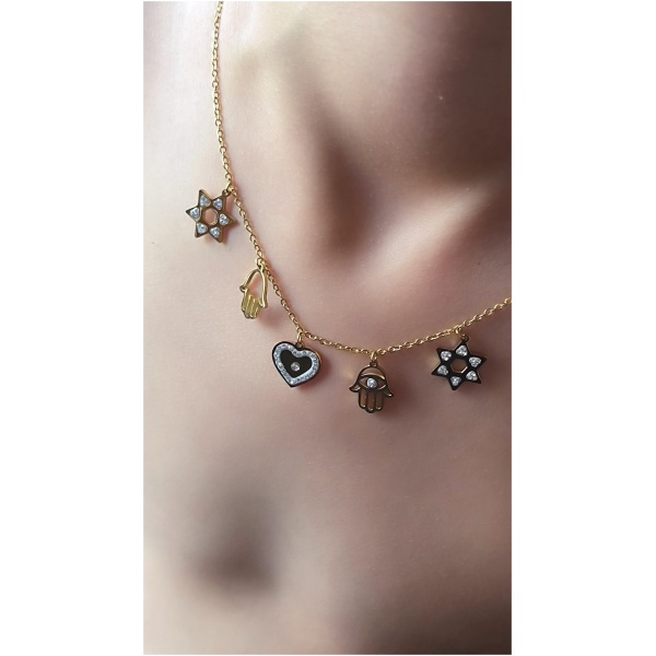 Collier multi main et maguen