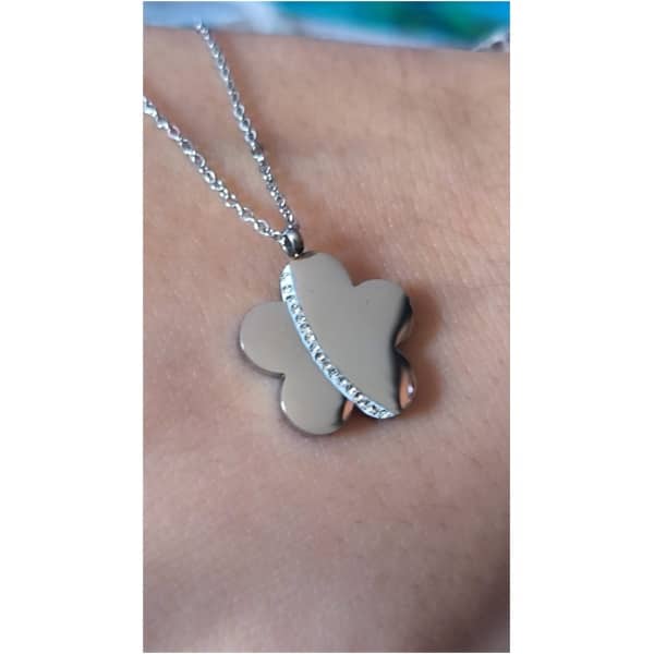 Collier fleur un trait diam's