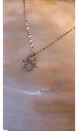 Collier main oeil