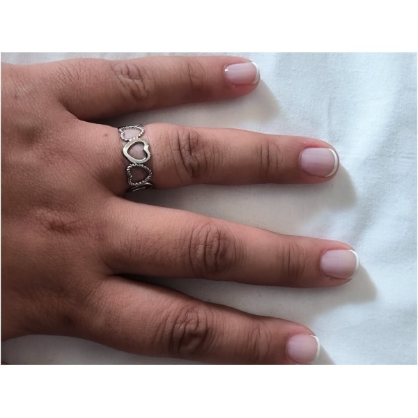 Bague multi coeur