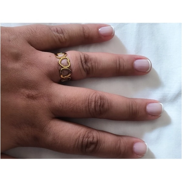 Bague multi coeur
