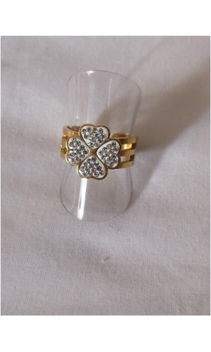 Bague trèfle diam's