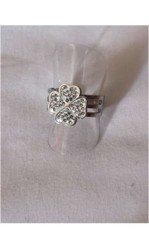 Bague trèfle diam's